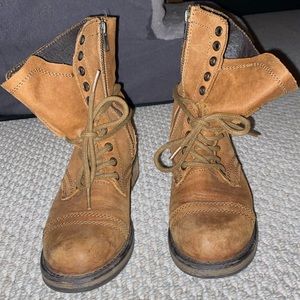 Steve Madden troopa combat leather boots